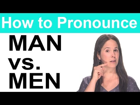 How to Pronounce MAN vs. MEN - Rachel's English