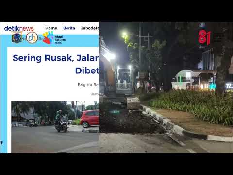 Peningkatan Jalan Kebon Sirih Memasuki Tahap 2