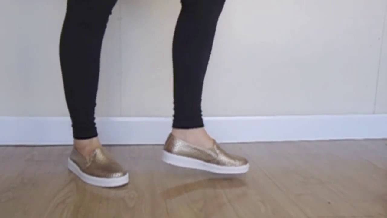 sapatênis feminino dourado