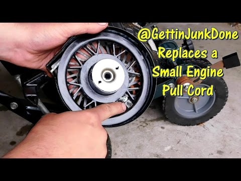 How to Replace the Pull Cord on a Small Engine by @Gettin' Junk Done