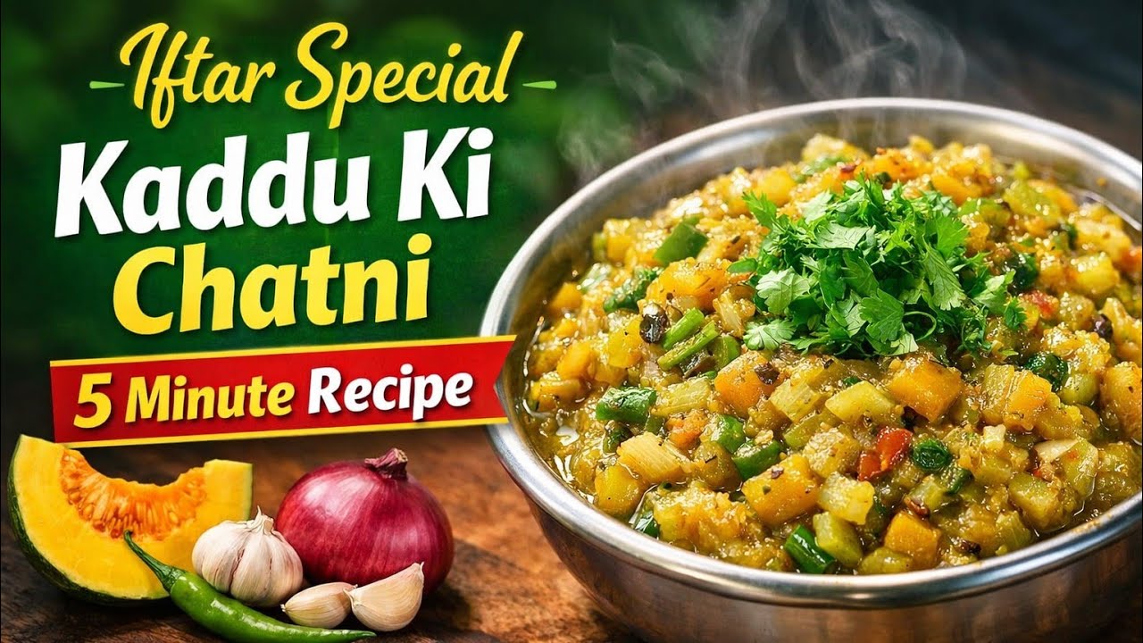 Kaddu Ki Chatni Recipe | Iftar Special Pumpkin Chutney | Easy & Healthy Ramadan Recipe