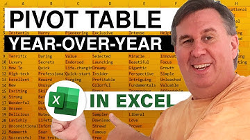 Excel - Easy Year-over-Year in a Pivot Table - Episode 1998