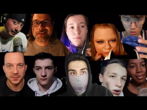 ASMR 100 Triggers Huge Collab | Aggressive Sounds, Tapping, Mouth Sounds And More (One Minute Asmr)