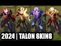 All talon skins spotlight 2024  league of legends