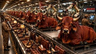 Inside the Factory Brahman Bull horns: How are Made Luxury Products & Leather