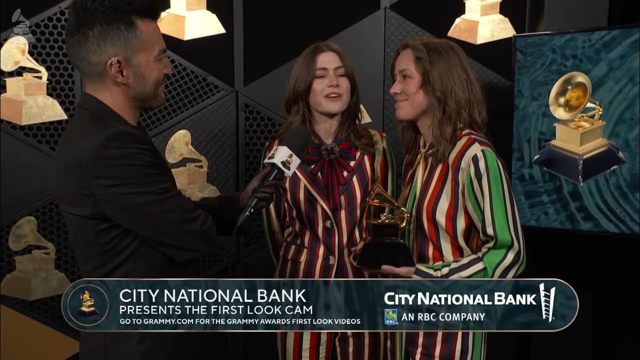 LARKIN POE Checks In At The CNB "First Look" Cam At The 2024 GRAMMYs
