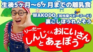 離乳食 WAKODO（和光堂 ベビーフード） 裏ごしほうれんそう 生後5ヶ月から6ヶ月 リーダーしんじくんお兄さん 第28話