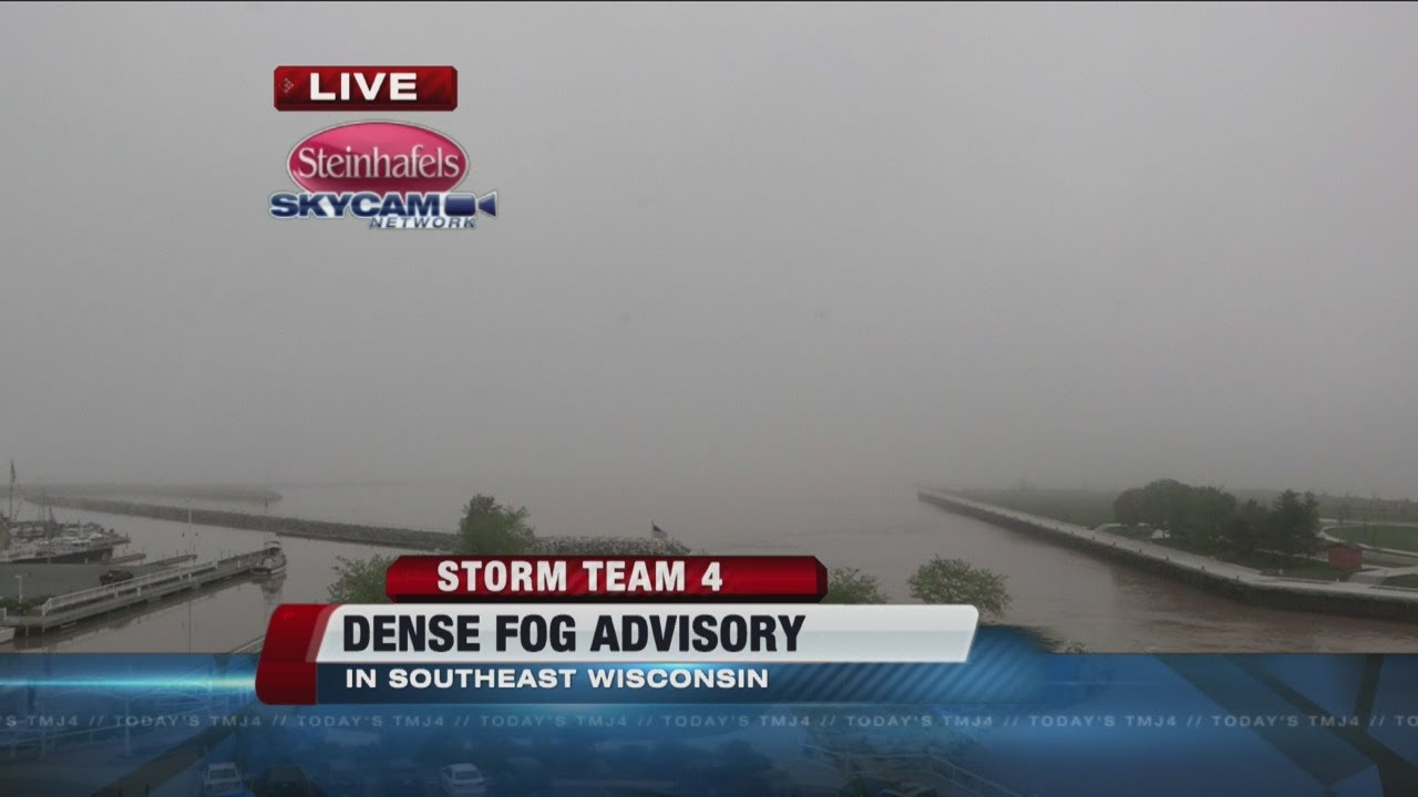 Dense fog advisory in effect - YouTube