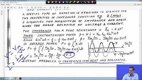 Lecture 40: Single phase AC circuits (Contd.)