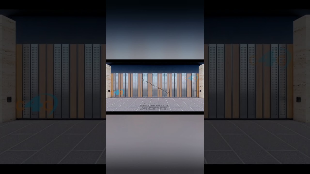 Side Turning Gate Designs / Remote Control Sectional Sliding Gate / Automated Folding Gate Ideas