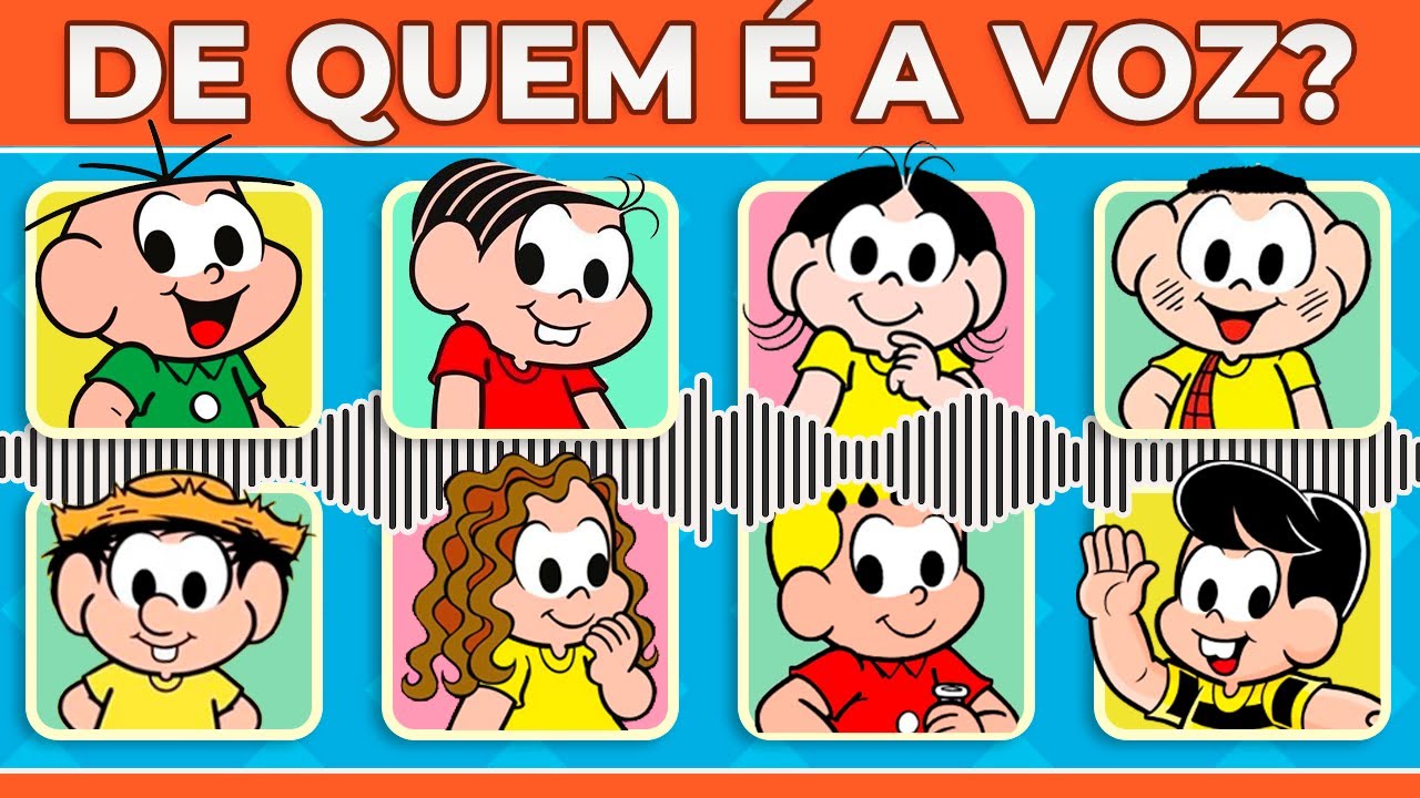 ADIVINHE DE QUEM É A VOZ 🔊 [EDIÇÃO: TURMA DA MÔNICA] #paidoquiz