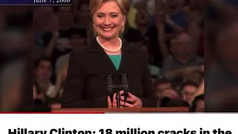 Hillary Clinton: 18 million cracks in the glass ceiling #FIRMAMENT #FLATEARTH #TRUTH