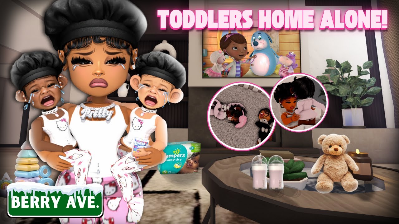 🍼МАЛЫШИ ОДНИ ДОМА!! ПОЧТИ ПОЙМАЛИ!?!* ♡ | Семейная ролевая игра Berry Ave #roblox #berryave