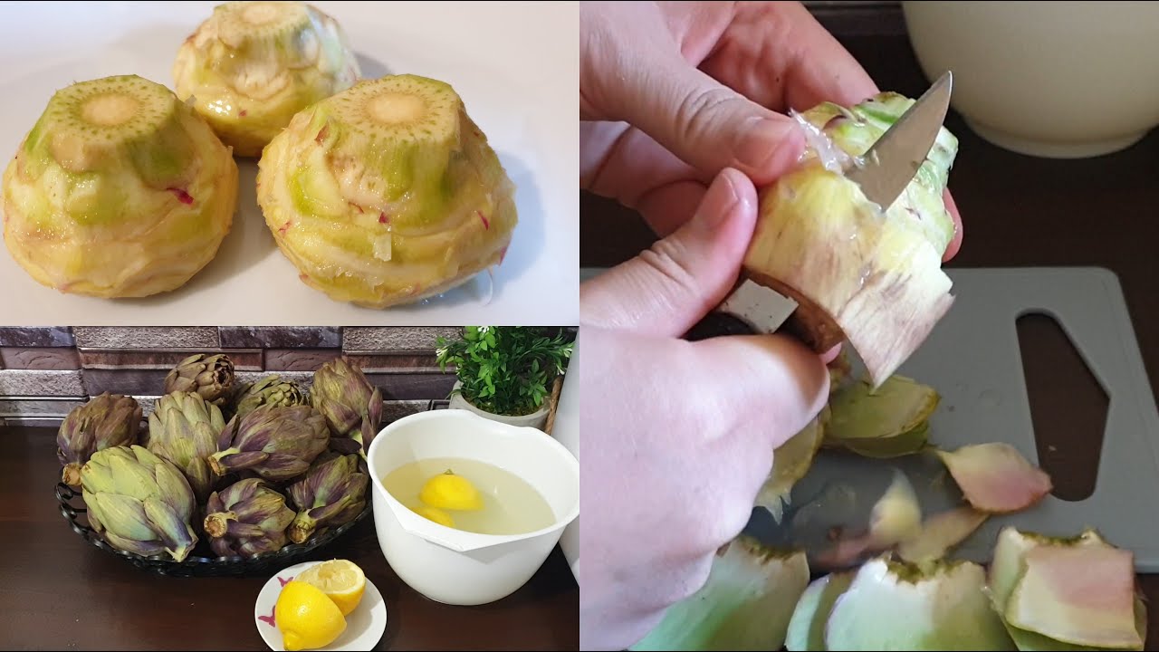 أفضل طريقة تقشير و تصبير القنارية لمدة طويلة الخرشوف artichaut  تحضيرات رمضان