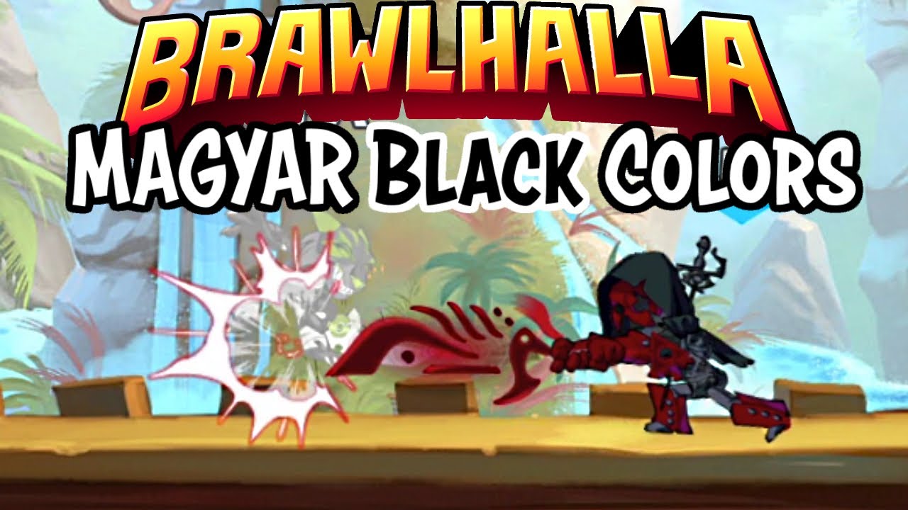 MAGYAR Black Colors Unlocked! (100% Black Colors) • Brawlhalla 1v1 ...