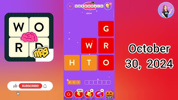 WordBrain Halloween Event October 30, 2024 - All Parts Answers