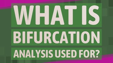 What is bifurcation analysis used for?