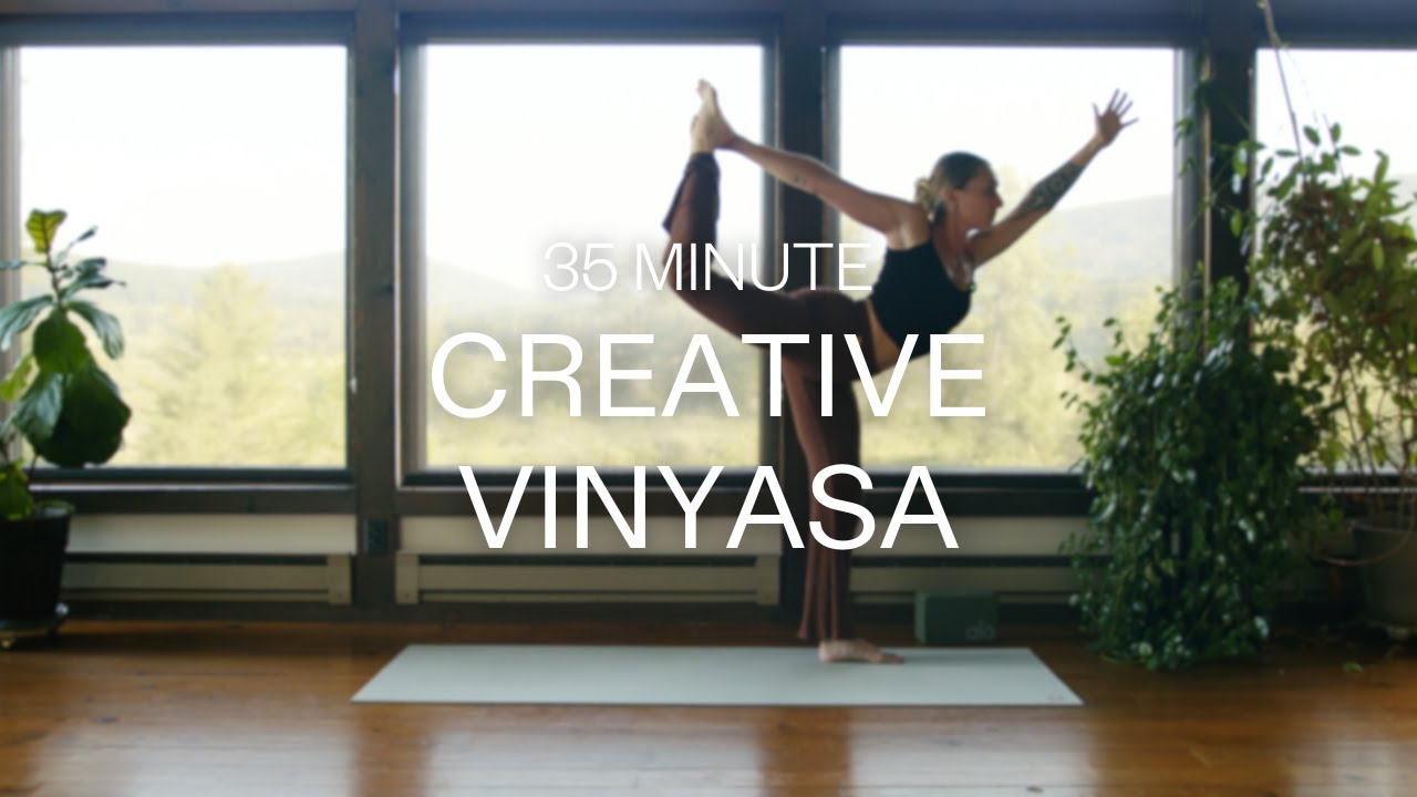 35 Minute Creative Vinyasa | funky no repeats yoga flow - YouTube