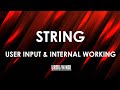 String User Input and Internal Working in Java (Urdu/Hindi)