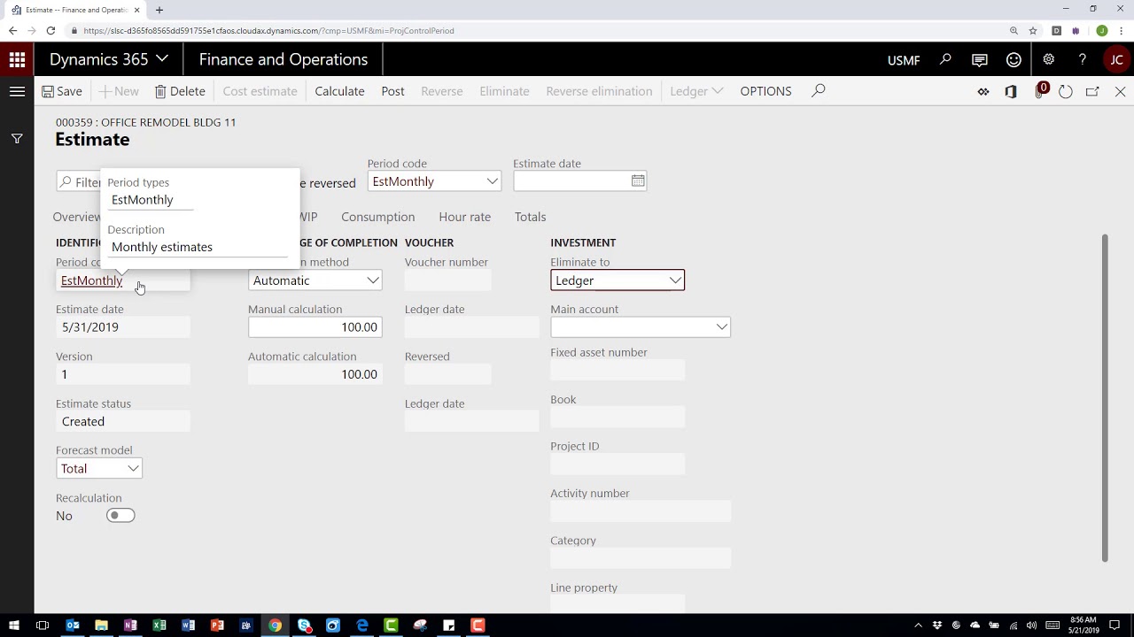 Capitalized Project into Fixed Asset in Dynamics 365 for Finance and ...