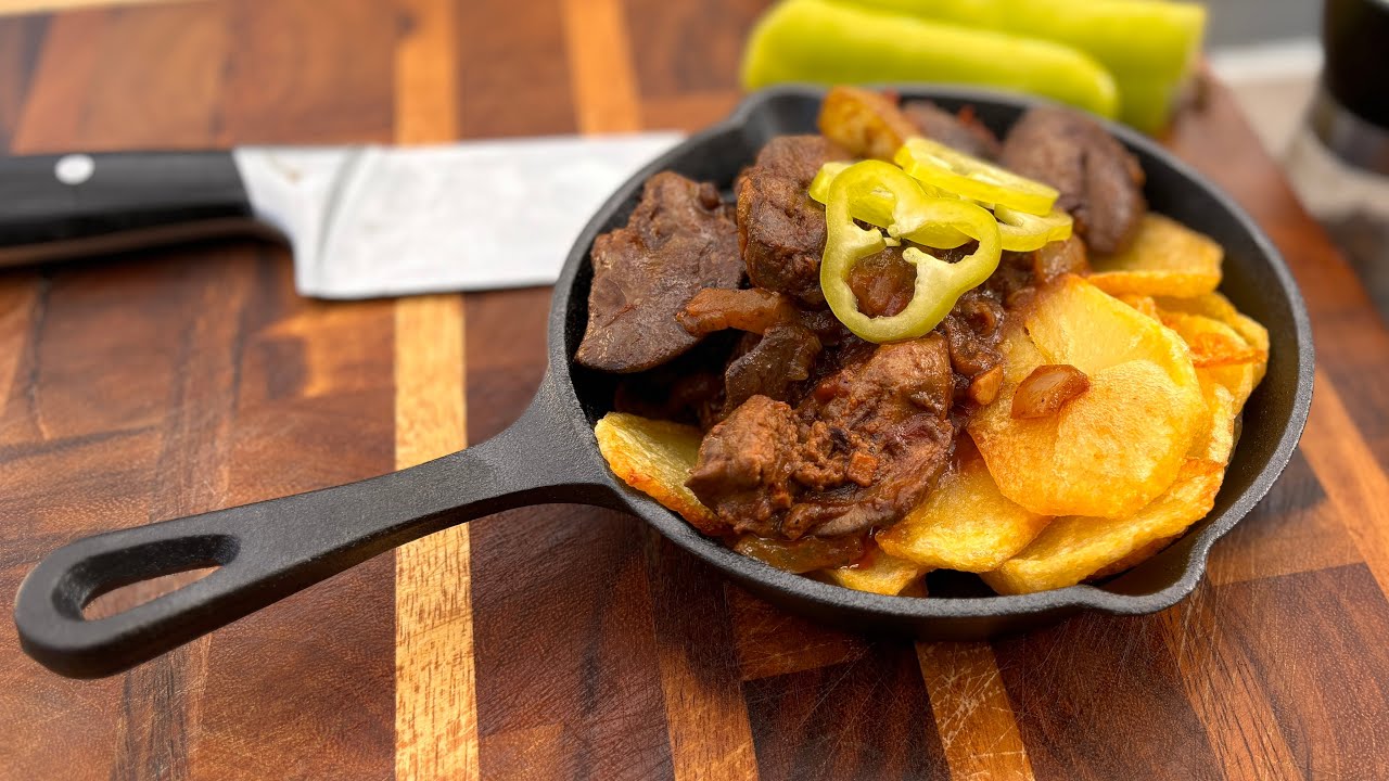 Magyaros Csirkemáj az Én kis tea tűzhelyemen készült