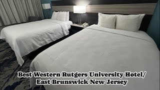WHERE TO STAY FOR CHEAP | BEST WESTERN RUTGERS UNIVERSITY HOTEL ROOM TOUR | NEW JERSEY | 4K