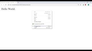Part 6   Hello World Example in HTML