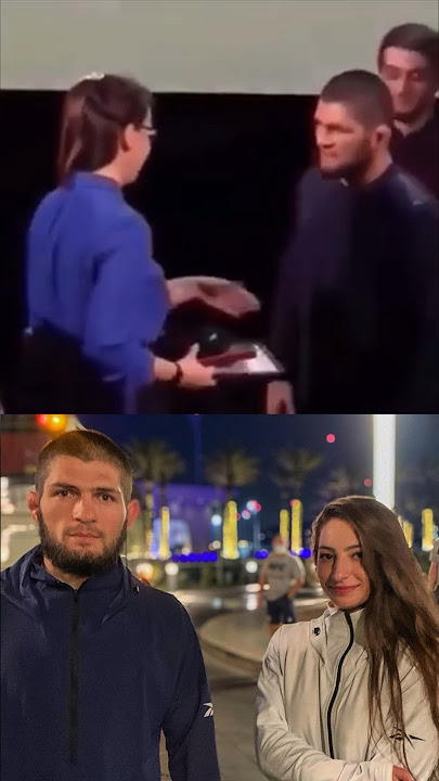 KHABIB REFUSES HANDSHAKE FROM A WOMAN