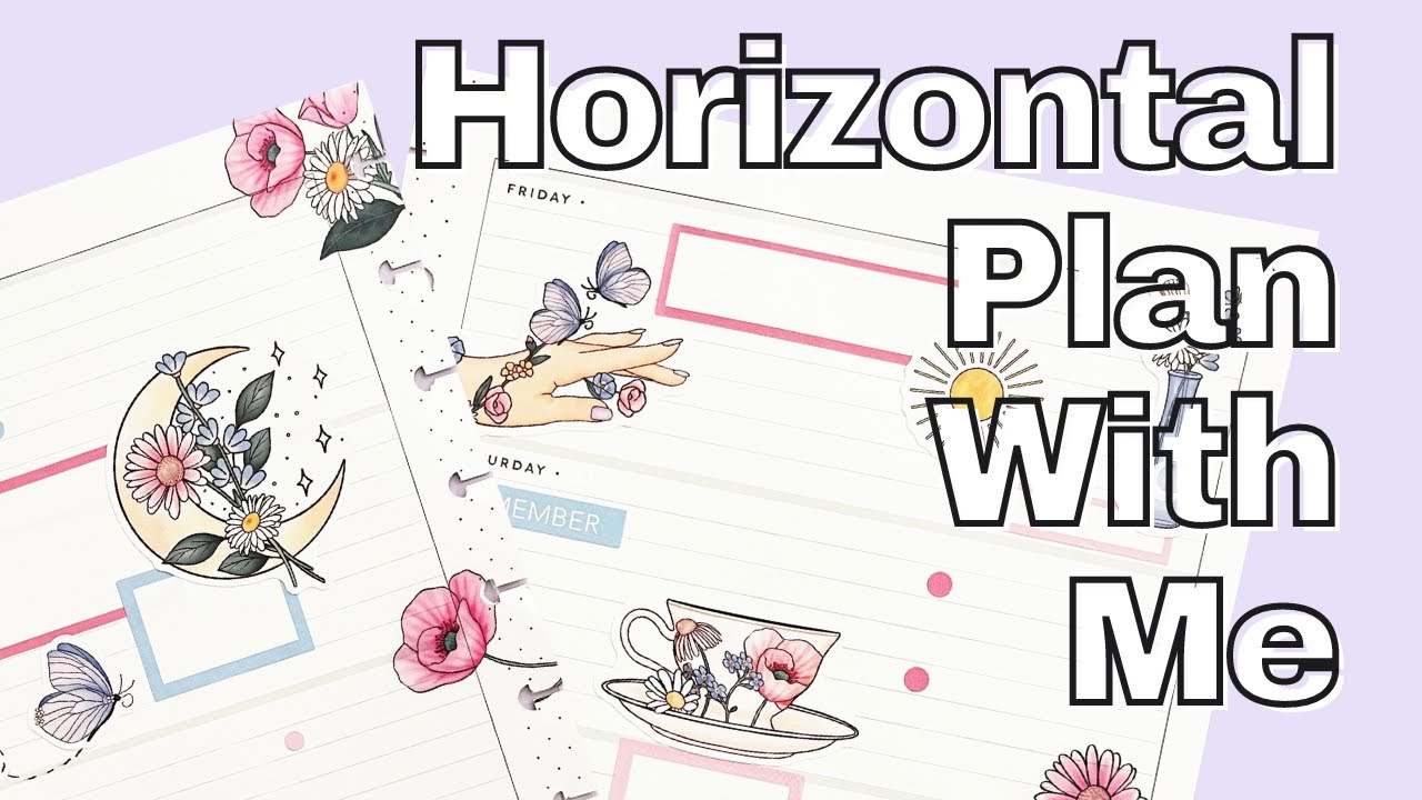 Plan With Me | Horizontal Happy Planner | Live Love Posh Love Yourself Sticker Book