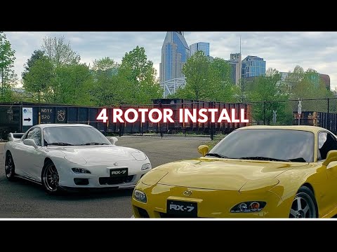 4 rotor install in Mazda RX7 FD - YouTube