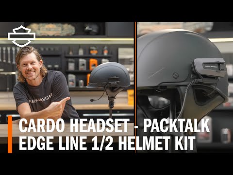 Harley-Davidson Cardo Packtalk Edge Line Half Helmet Kit Overview