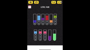 water sort puzzle level 1490