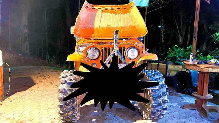 FIZ UM BURACO GIGANTE NO MEU JEEP