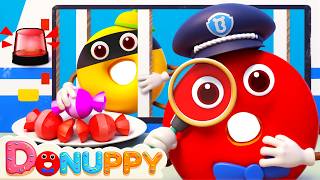 Who Took the Candy? Police Donuts Catch the Thief! 🍩  | Kids Animations & Songs | Donuppy screenshot 4