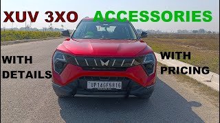 Mahindra XUV 3XO Car Accessories | With Showroom Pricing | Full Detail Covering all accessories