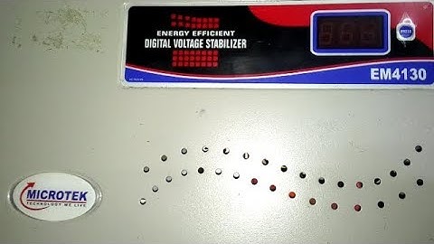 Microtek AC Voltage stabilizer connection & first use