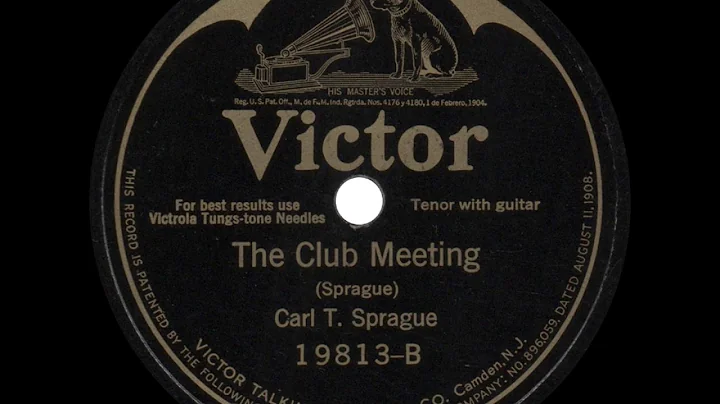 Carl T. Sprague - The Club Meeting - 1925