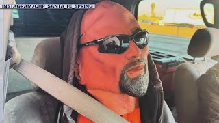Busted for driving on carpool lane with mannequin
