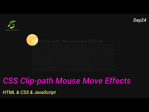CSS Clip-path Mouse Move Effects