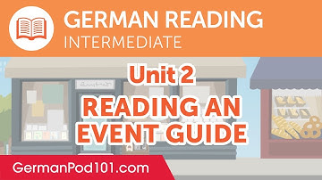 German Intermediate Reading Practice - Reading an Event Guide