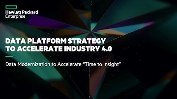 Data platform strategy to accelerate industry 4.0