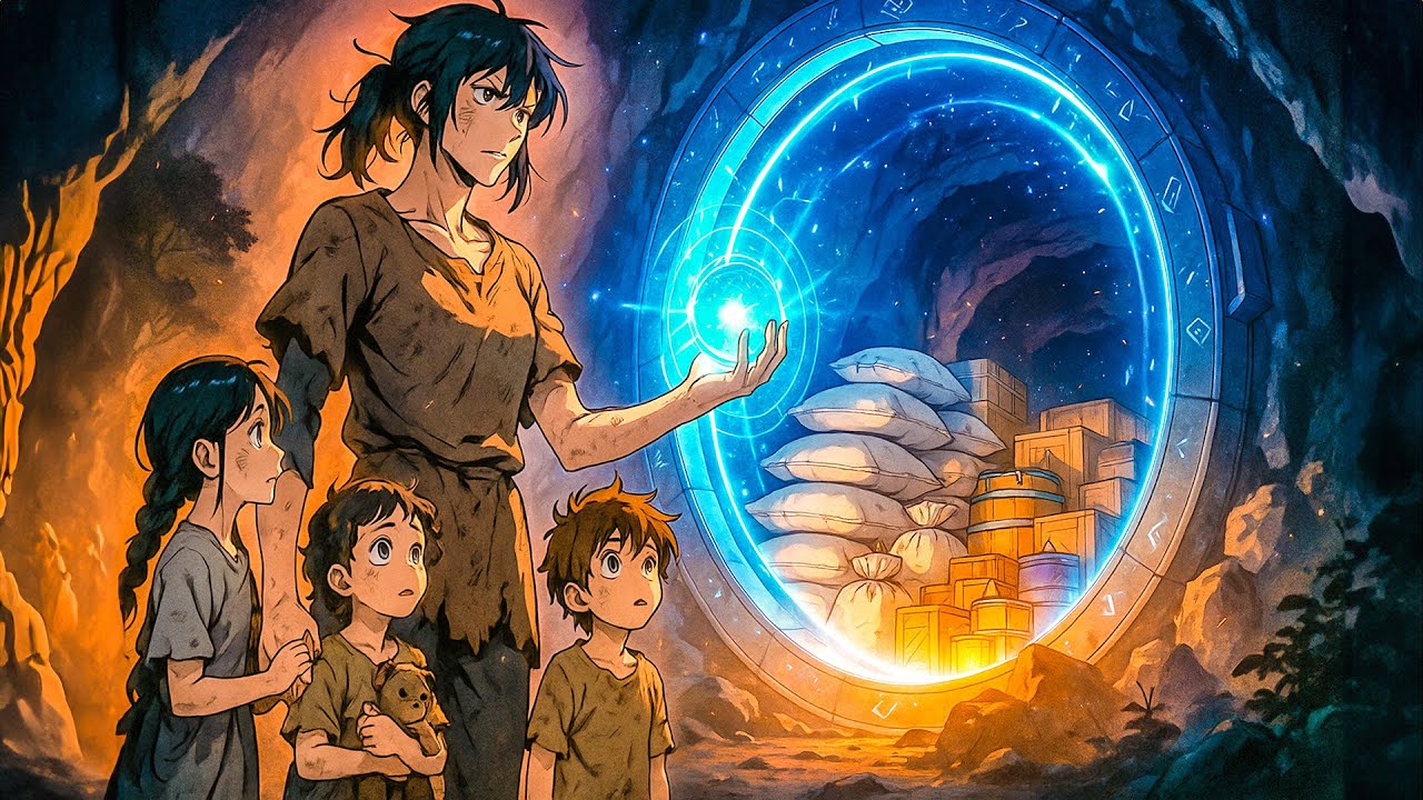 Exiled With 3 Starving Children—But My Space Is Filled With Enough Food to Build an Empire!