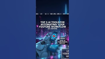Top 5 AI Tools for Automating Your YouTube Workflow (U.S. Edition) #AIcreatorTools #YouTubeWorkFlow