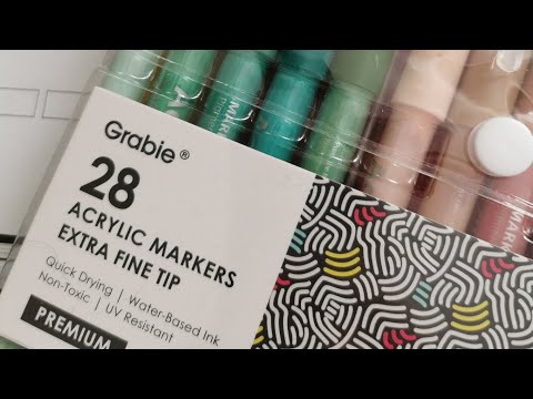 These markers ate outta this world🛸 #productreview #grabieacrylicmark, grabie acrylic markers