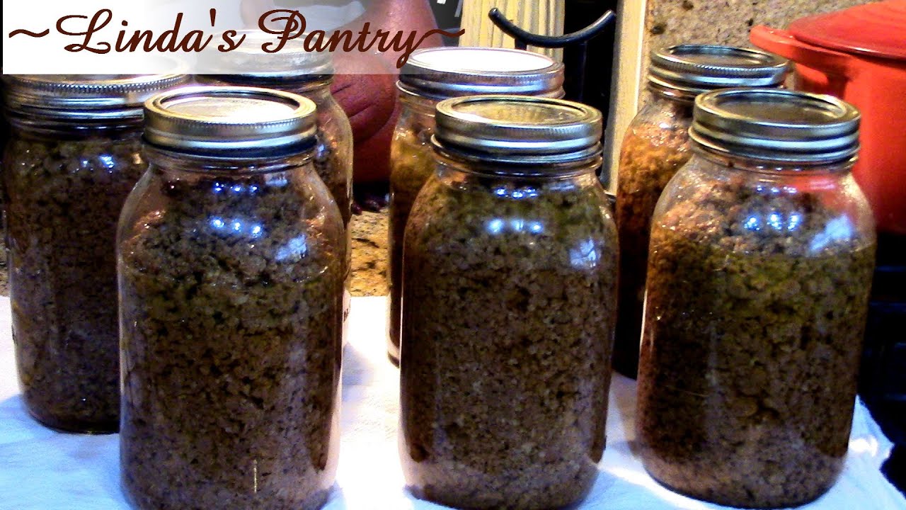 ~Dry Canning Zaycon Foods Ground Beef With Linda's Pantry~ - YouTube