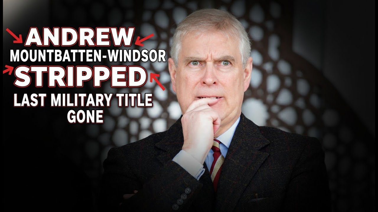 Эндрю Маунтбаттен из Виндзора лишён последнего оставшегося у него военного звания.