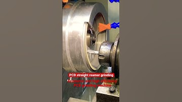 PCD straight reamer grinding with the 3-axis PCD grinding machine