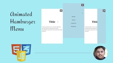 Animated hamburger menu | Web development  series
