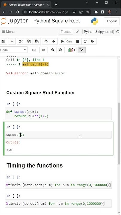 Python! Square Root - YouTube
