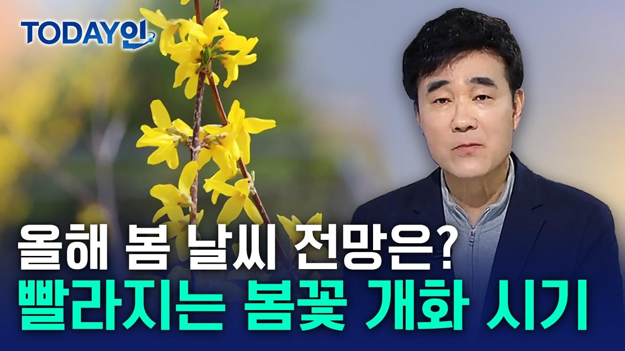 빨라지는 봄꽃 개화 시기…올해 봄 날씨 전망은? (김승배 / 한국자연재난협회 본부장)｜TODAY인 / YTN 사이언스